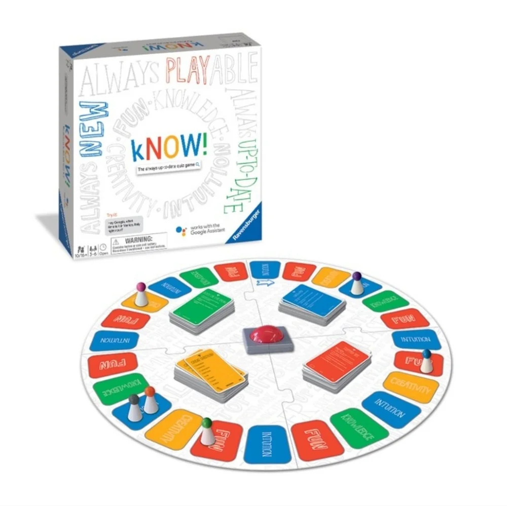Ravensburger kNOW The Always Up-To-Date Quiz Game Google Assistant